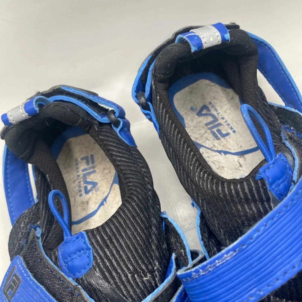 FILA Skele-Toes Bayrunner Men 9 Black Blue Minimalist Water Shoes 1PK010EX-003